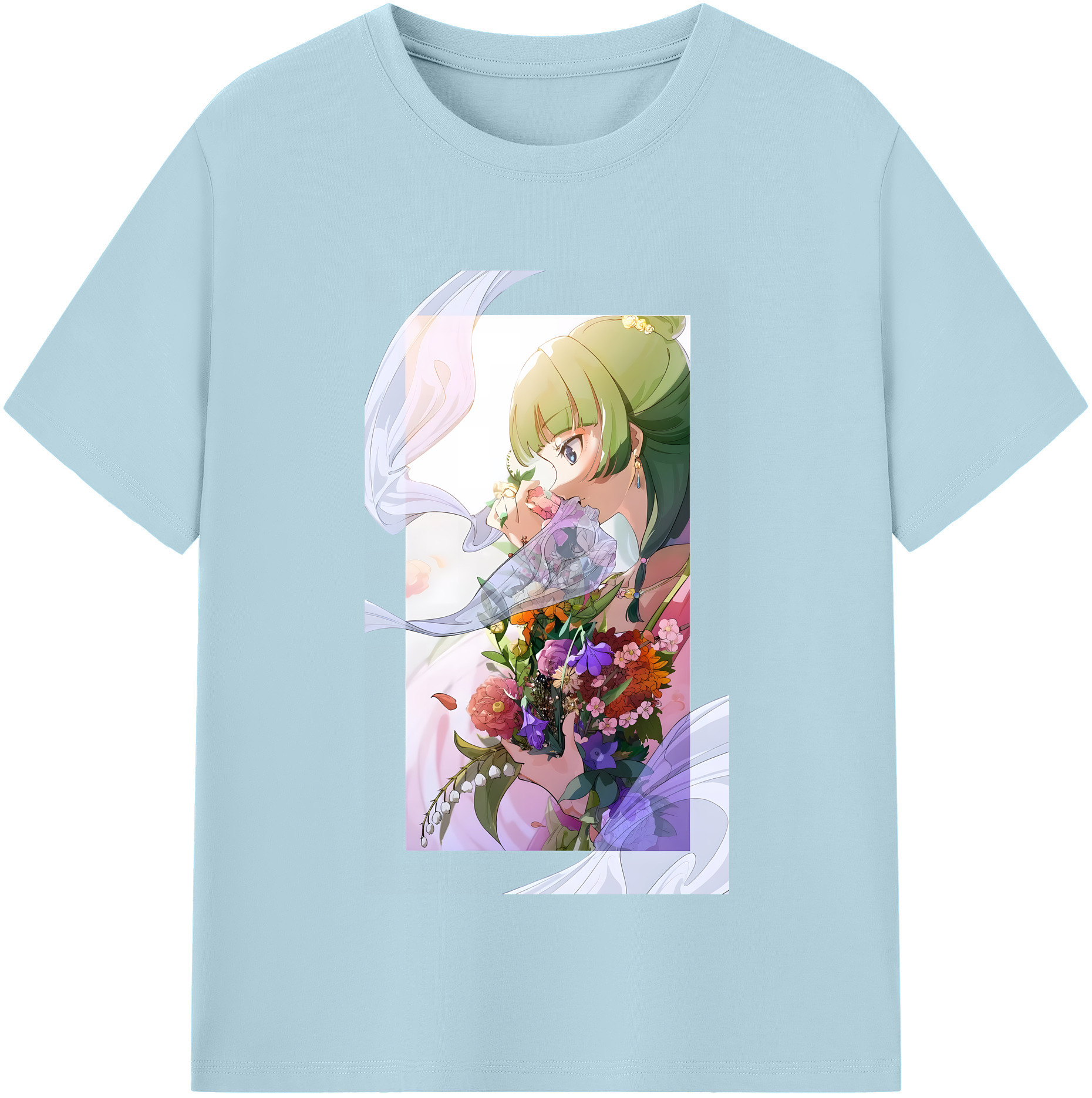 （画像用） 薬屋のひとりごと The Apothecary Diaries 綿100％半袖Tシャツ（フロントプリント）